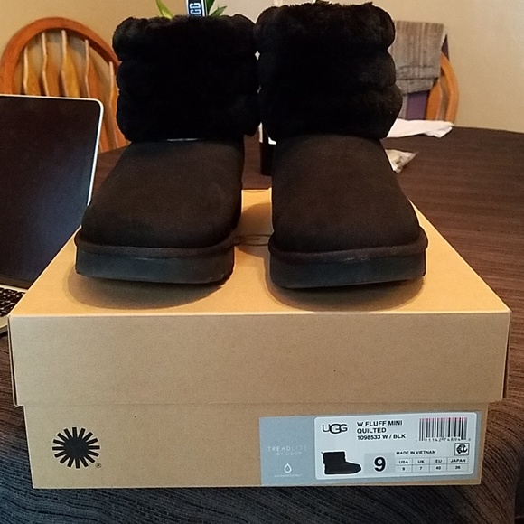 ugg fluff mini black
